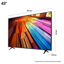 Smart Tv 43" 4k  LG UHD ThinQ Ai Tv  LED 3 HDMI - 43UT8000PSA