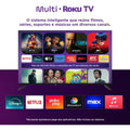 Smart TV 50" 4K UHD Roku Multi TL059M com HDR, Alexa e Google Home