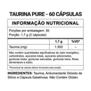 Taurina Pure 1500mg – 60 Cápsulas