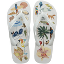 Chinelo Havaianas Farm Colagem Carioca