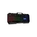 Teclado Gamer K-MEX Fusion Color KM-M712 RGB / Rainbow ABNT2 Preto