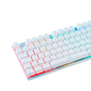 Teclado Gamer Mecânico Aplus Tech Branco Rainbow Switch Blue
