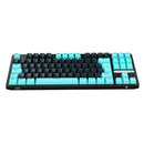 Teclado Mecânico Gamer Iara Obsidian Aqua RGB Hotswap ABNT 80% Switch Blue Huano