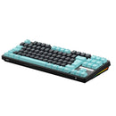 Teclado Mecânico Gamer Iara Obsidian Aqua RGB Hotswap ABNT 80% Switch Blue Huano